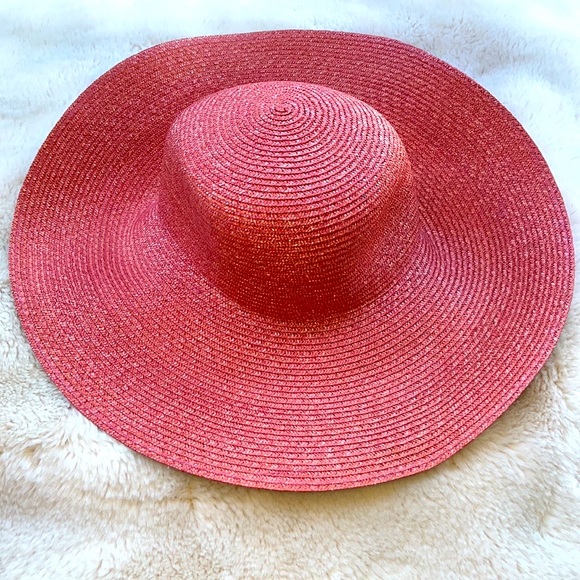 Vintage Halper Brothers Red Straw Hat • Made in Italy 🌵OS - Picture 1 of 10